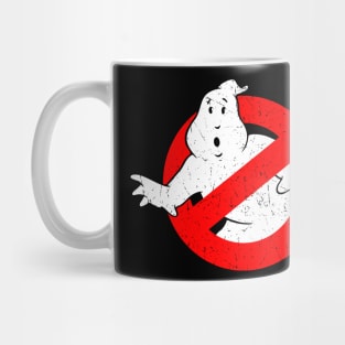 distressed ghostbuster logo Mug